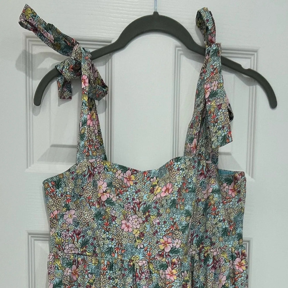 Buddy Love Maxi Dress Tie Shoulders Floral Print - Picture 5 of 10